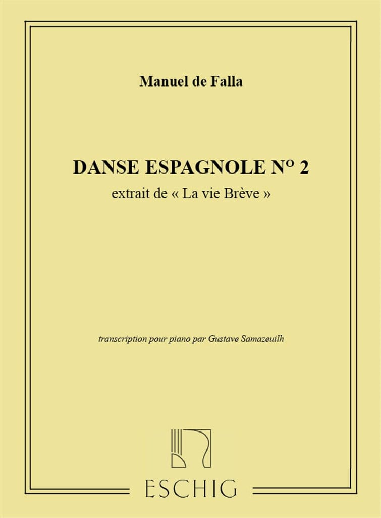 Vie Breve Danse N 2 Piano (Samazeuilh)